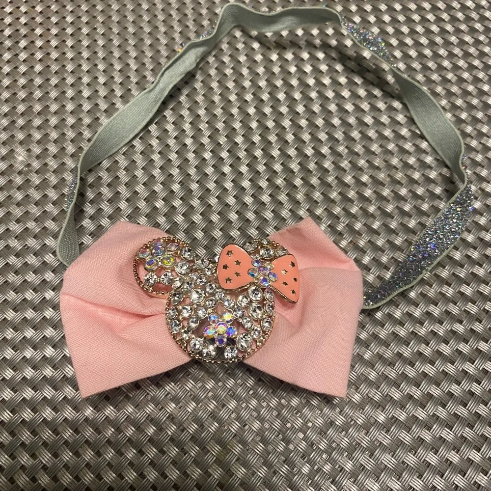 Mine Mouse Pink Bow Kids Headband